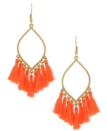 Bohemian Style Orange Earrings | Sassy's Gifts