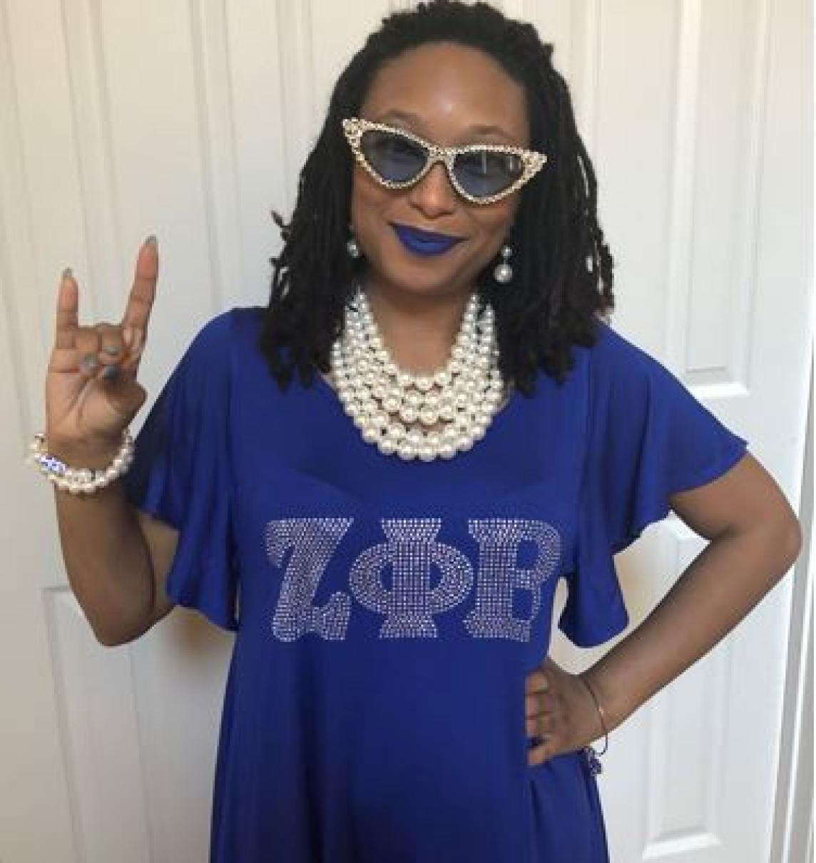 Royal Blue Australian Crystals Cat-Eye Sunglasses