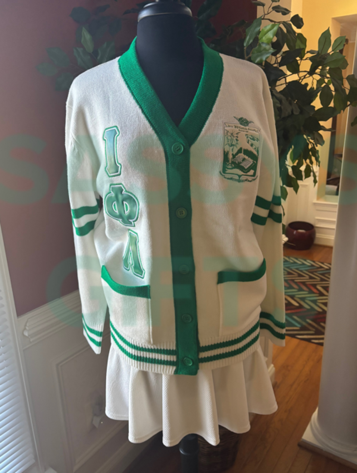 Iota Phi Lambda White Cardigan - Convention Special 
