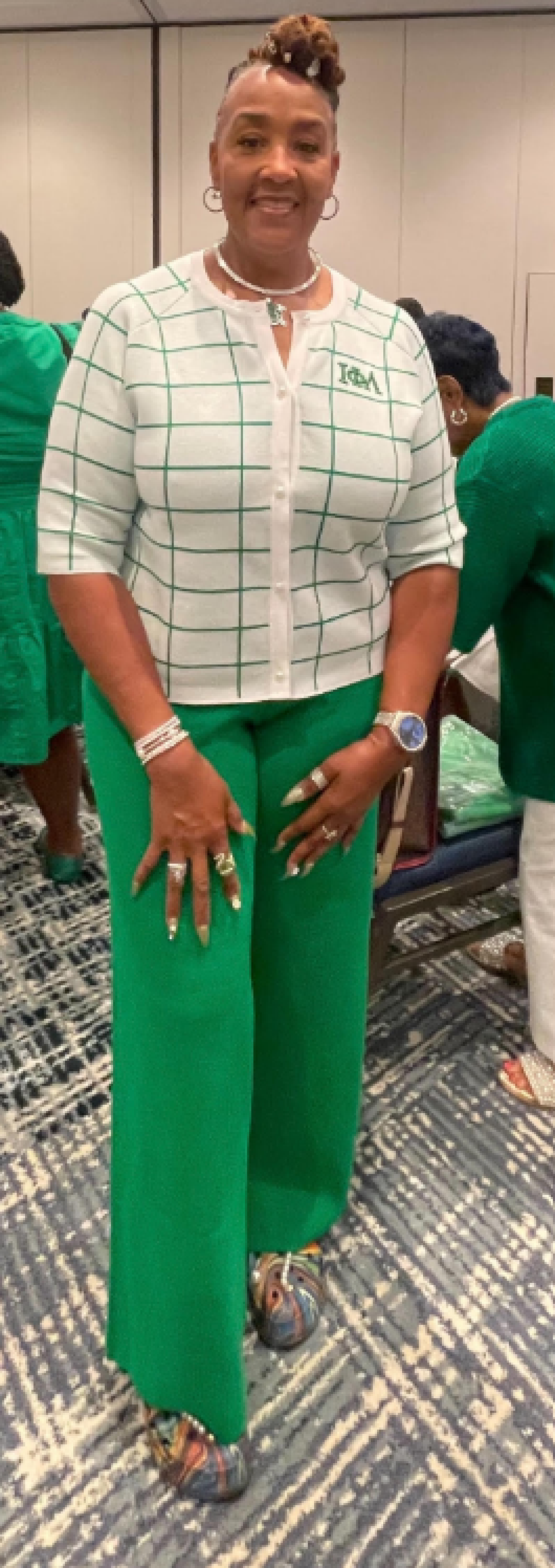 Iota Cashmere Style Pants Suit 