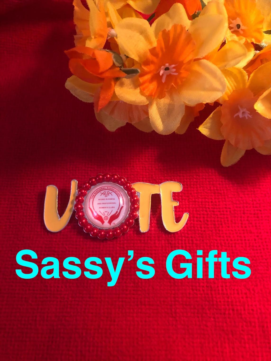 NANBPWC Yellow Lettering VOTE Pin - SALE