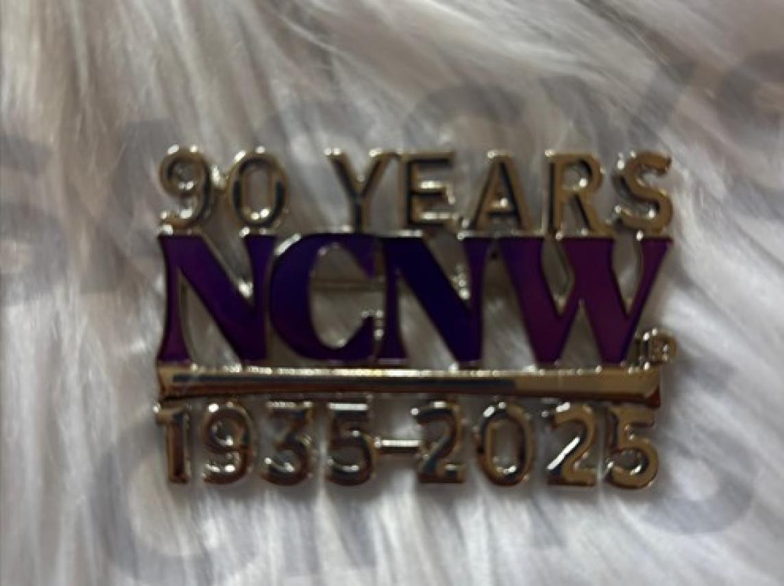 NCNW 90 Year Anniversary Pin