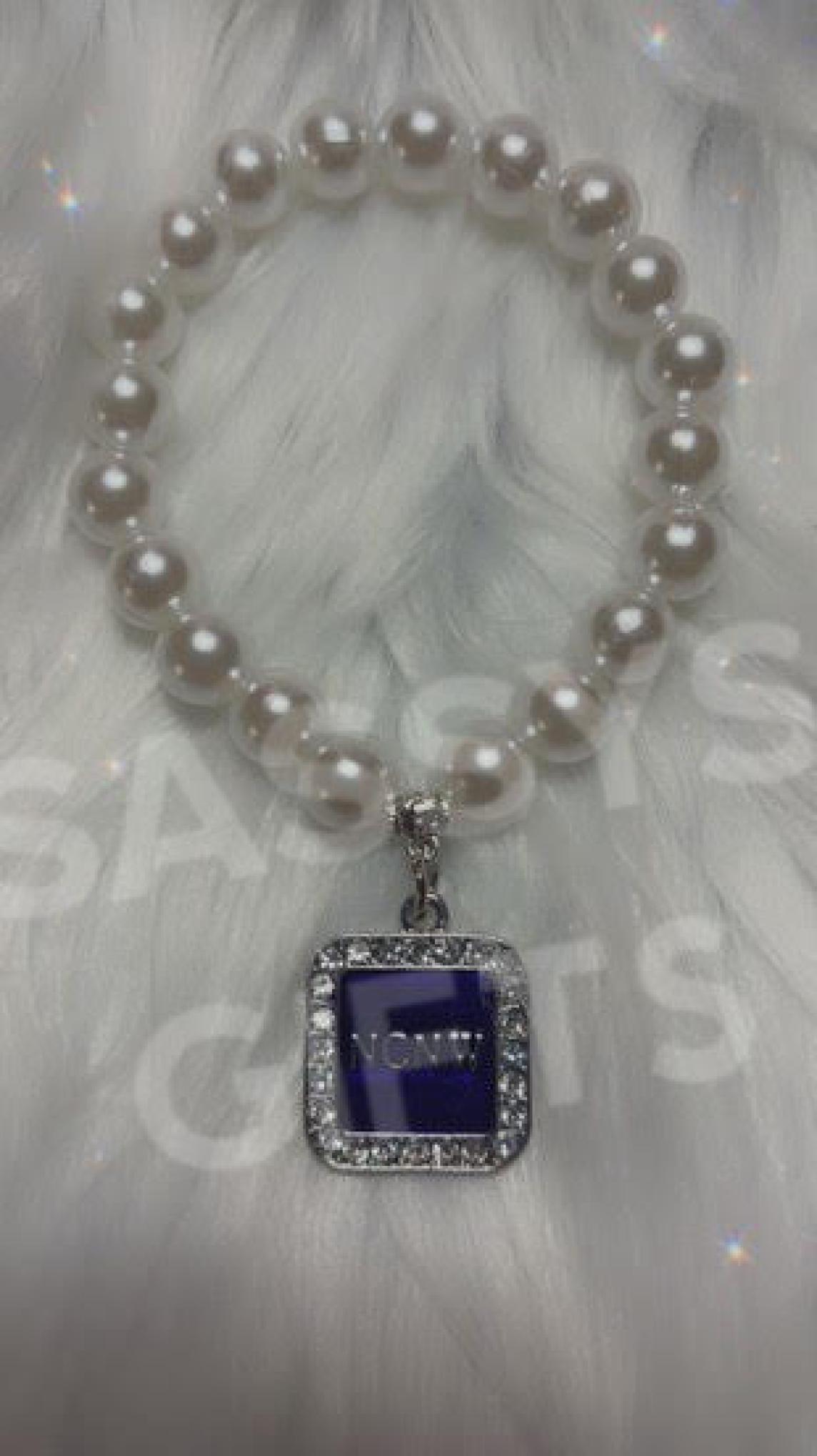 NCNW Rhinestones Pearls Bracelet