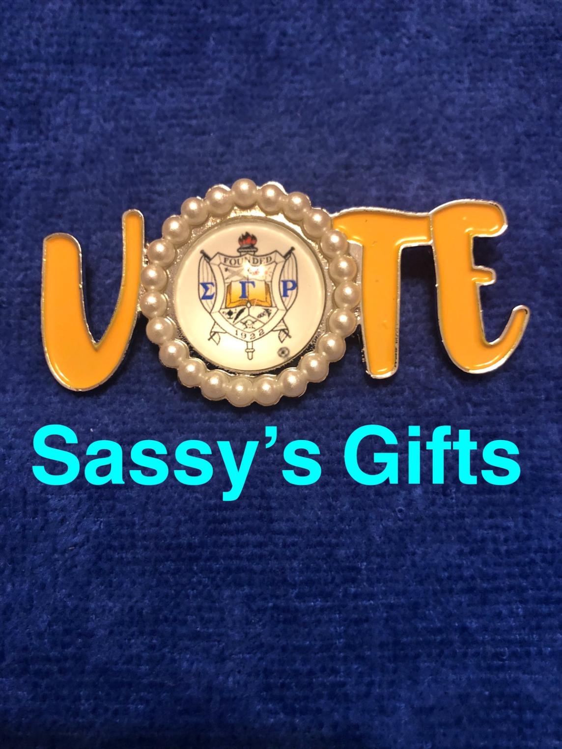 SGRho VOTE Pin