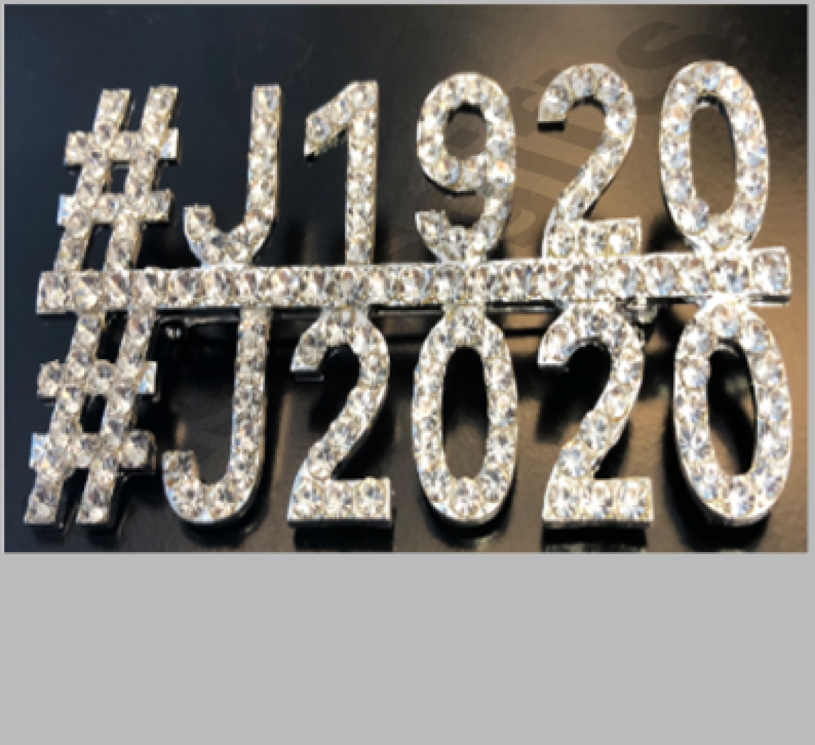 SALE - Zeta Centennial Rhinestone Hashtag Pin