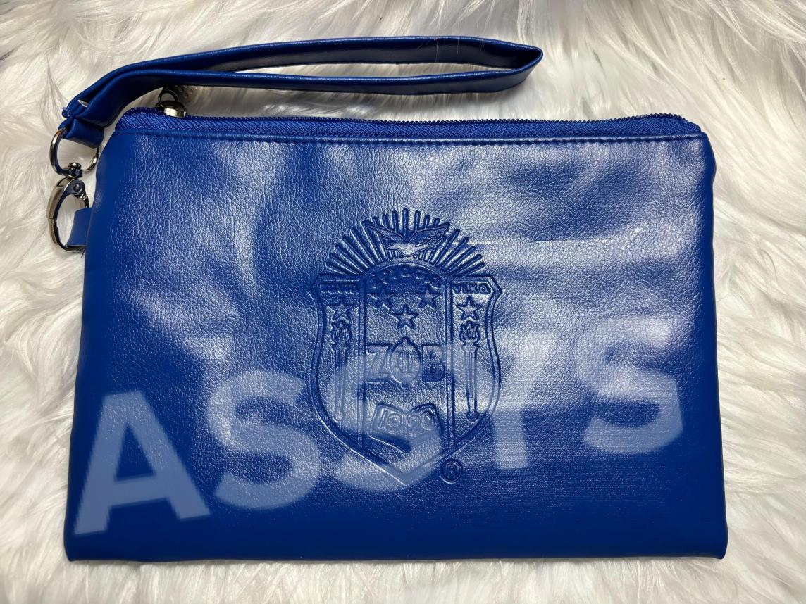 Zeta Faux Leather Clutch