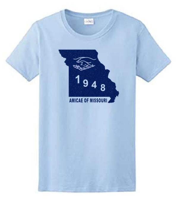 AMICAE State of MISSOURI Glitter Tee 