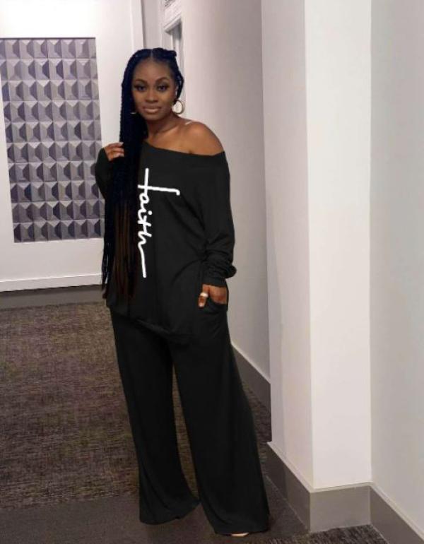 Black FAITH Pantssuit 