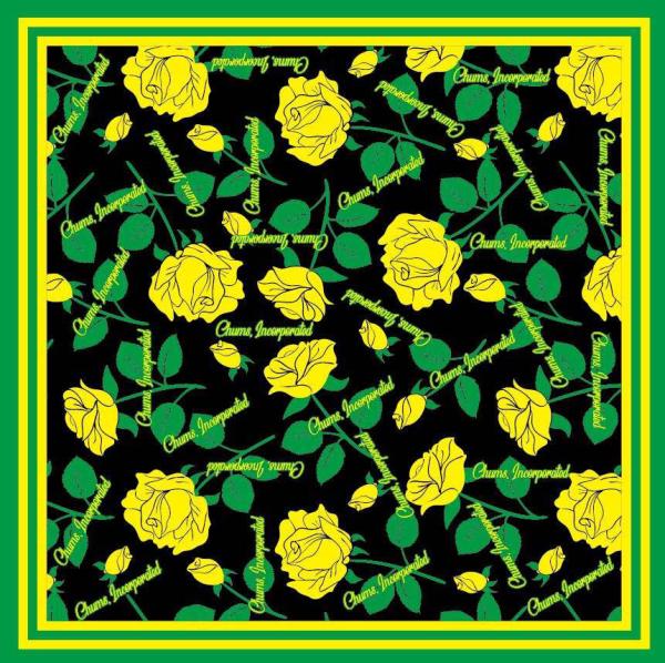 CHUMS Large Square Yellow Rose Scarf