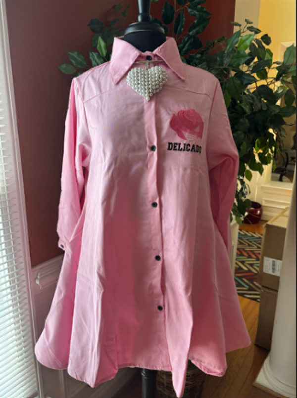 Delicados Pink Hi-Low Tunic 
