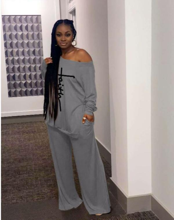 Gray FAITH Pantssuit.   