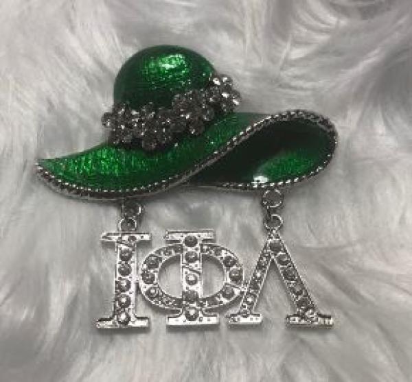 Iotal Phi Lambda Epoxy Rhinestones Hat Pin