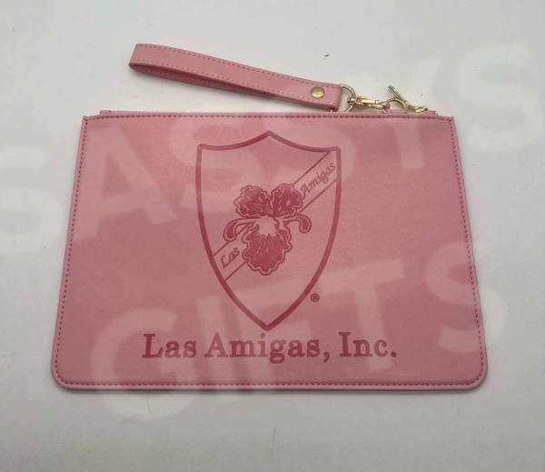 Las Amigas Faux Leather Clutch