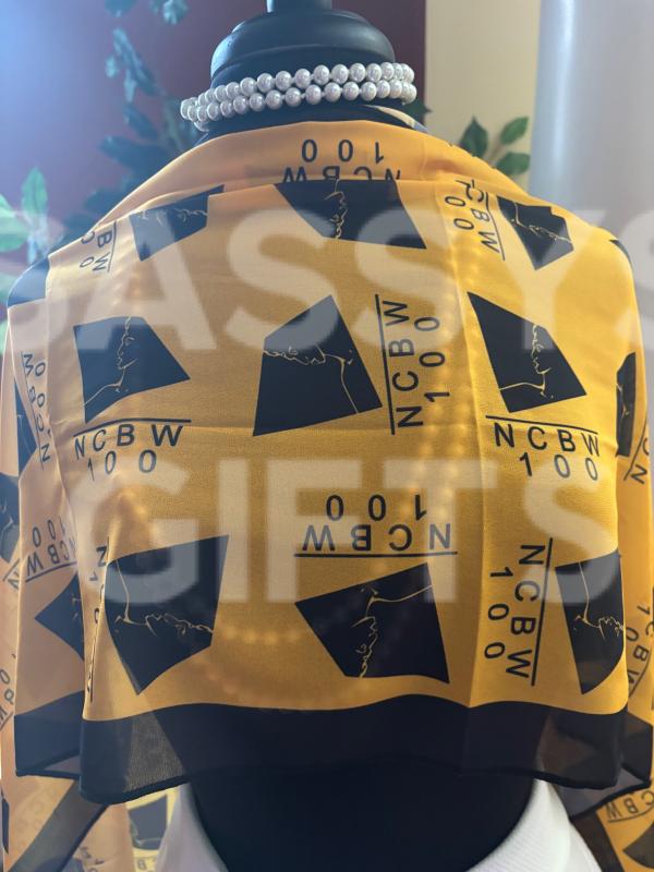 NCBW100 Gold Nylon Scarf