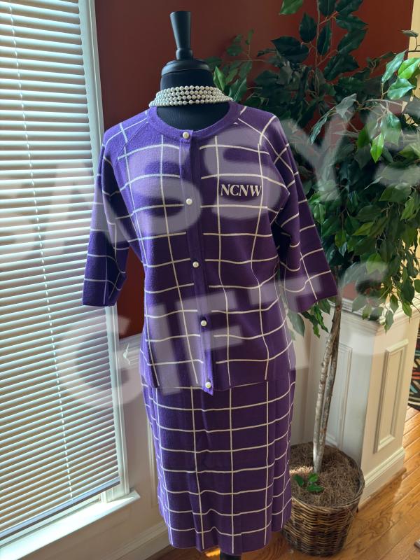 NCNW Classic Purple Knit Suit 