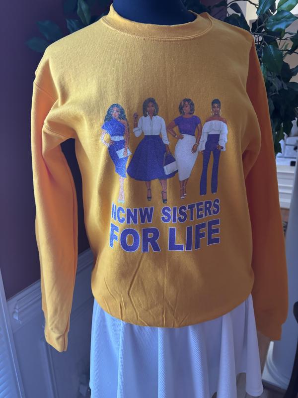 NCNW Sisters for Life Sweatshirt - Unisex Size 