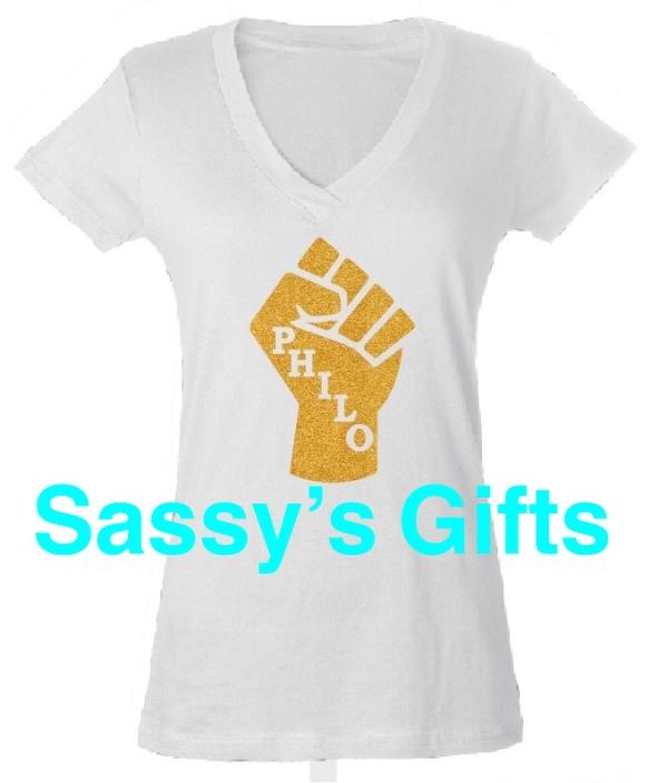 PHILO Power Fist Glitter Tee 