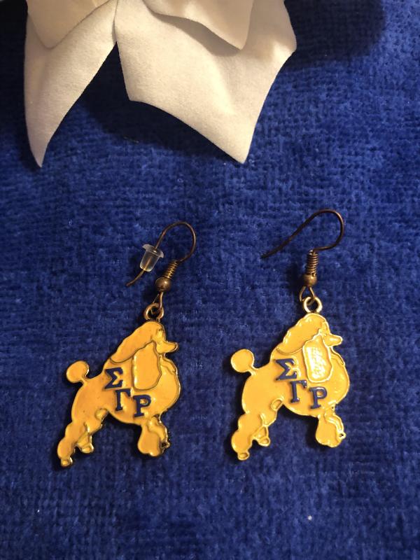 SGRho Poodle Earrings