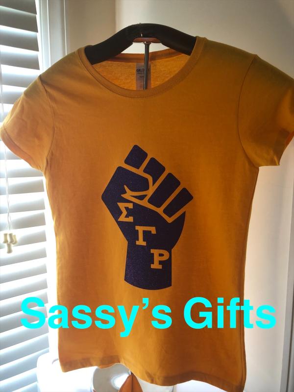 SGRho Power Fist Glitter Unisex Tee 
