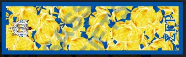 SGRho Yellow Rose Oblong Scarf