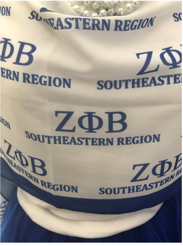 Zeta Phi Beta Southeastern Region Oblong Scarf