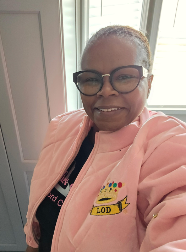 TLOD Pink Velvet-Like Rhinestone Jacket