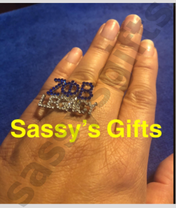 Zeta Legacy Rhinestone Stretch Band Ring