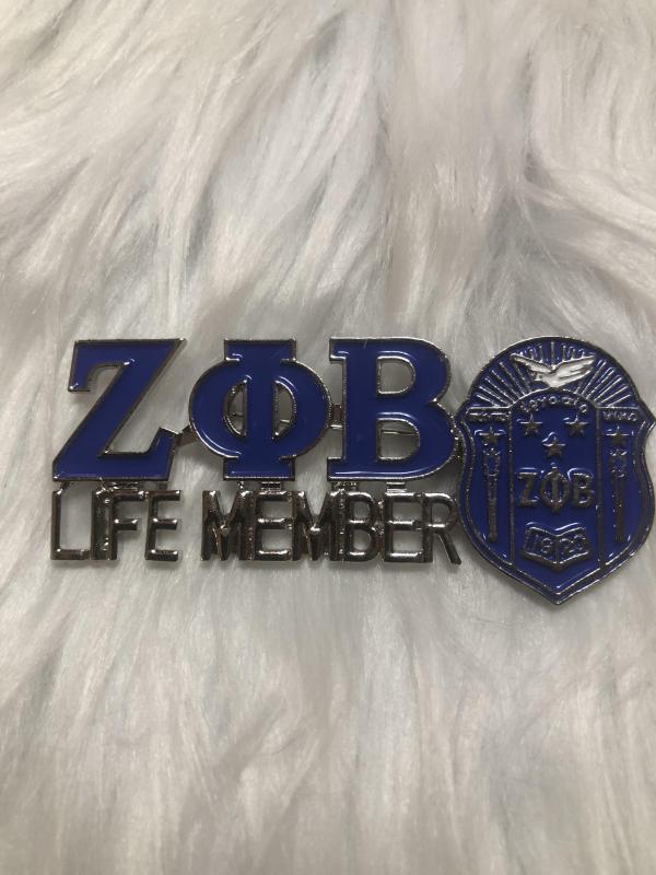 Zeta Life Member Pin