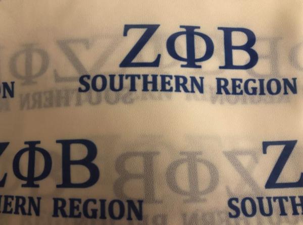 Zeta Phi Beta Southern Region Oblong Scarf