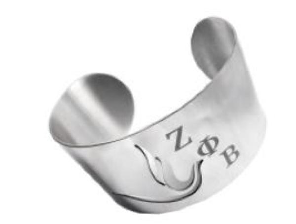Zeta Stainless Steel Cuff Bracelet