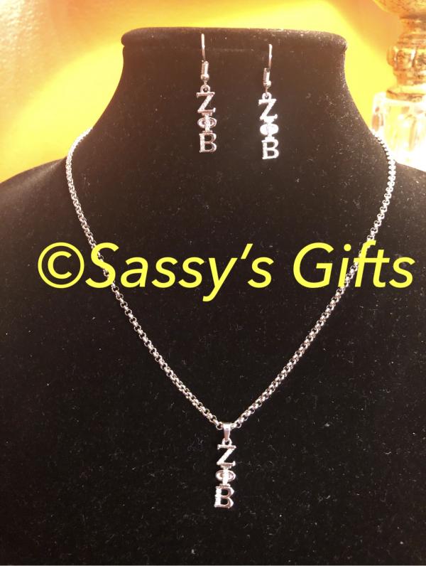 Zeta Stainless Steel Letters Charm Necklace Set - SOLD OUT